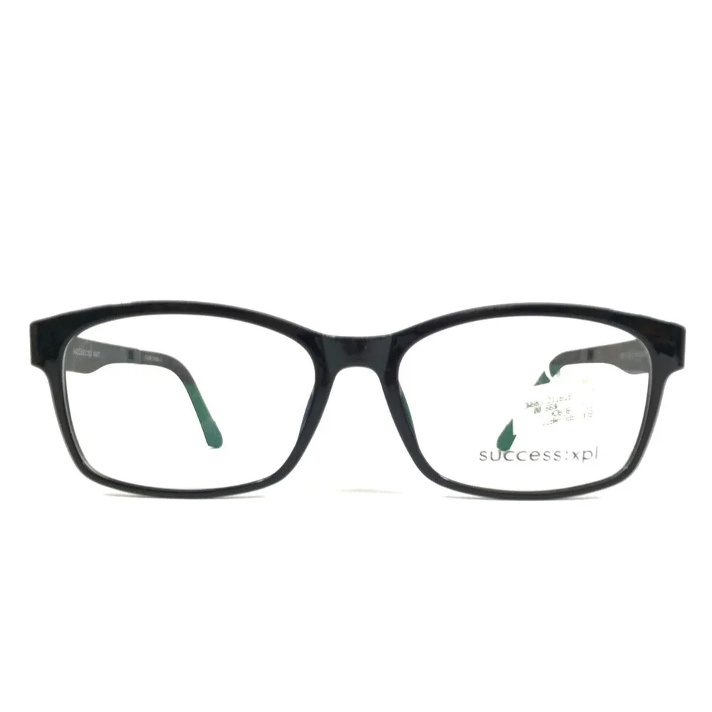Success Eyeglasses Frames MATT BLACK Matte Black Rectangle Full Rim 55-16-140